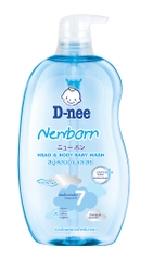 Sữa tắm gội toàn thân cho bé Dnee Organic chiết xuất yến mạch, nước biển sâu Thái Lan 800ml