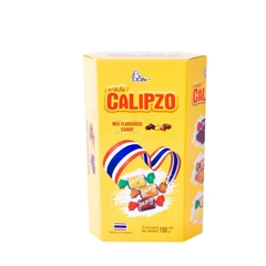 Kẹo Calipzo Mix hình lục giác dẹt Thái Lan 100g