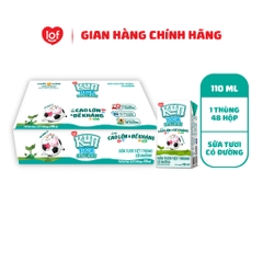 Lof KUN sữa tươi cao lớn & đề kháng có đường 110ml