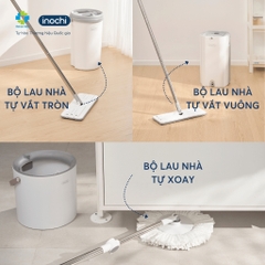 Bộ lau nhà tự vắt tròn Inochi Souji 360 độ