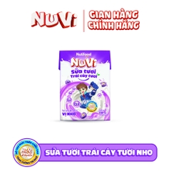 Sữa tươi trái cây vị nho Nuvi 110ml