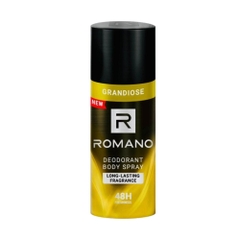 Xịt khử mùi toàn thân Romano Grandiose vàng hương nước hoa 150ml