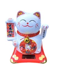 Mèo thần tài sứ trắng