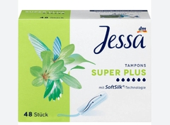 Băng vệ sinh hữu cơ dạng nút Jessa Tampons Super Plus 6 giọt 48 chiếc Đức