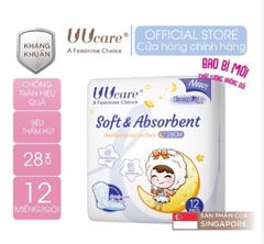 Băng vệ sinh kháng khuẩn UUCare Young Girl ngày và đêm 12M 28cm Singapore
