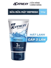 Sữa rửa mặt Xmen Go Refresh bạc hà mát lạnh 100g
