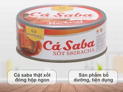 Cá Saba xốt Sriracha Seaspimex 185g