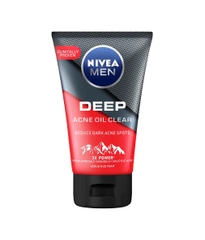 Sữa rửa mặt dưỡng da muối đá himalaya Nivea Men Deep 2in1 100g