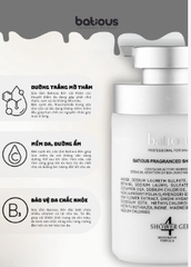 Sữa tắm Batious B3+ trắng sáng da, hỗ trợ trị mụn, kháng viêm 500ml Anh