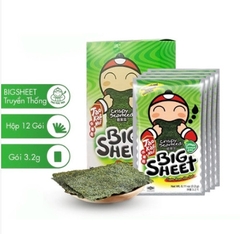 Snack rong biển Big Sheet sấy giòn vị truyền thống 38,4g Thái Lan