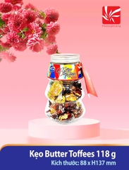 Kẹo bơ Butter Toffees nhân sữa, socola, cà phê, bạc hà Mexico 118g