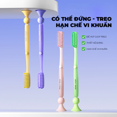 Bàn chải có giác hút màu vàng