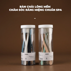 Hộp 8 sắc thái màu sắc cho bánh macaron bàn chải trơn góc cạnh