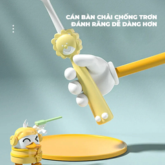 Bàn chải sư tử dễ thương màu xanh dương (1 chiếc)
