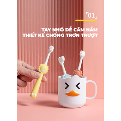 Bàn chải sư tử dễ thương màu Cam (1 chiếc)