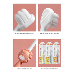 Bàn chải sư tử dễ thương màu Cam (1 chiếc)