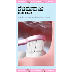 Bàn chải kem que đánh răng trẻ em màu hồng