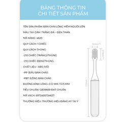 Bàn chải đánh răng gấp gọn - Trắng