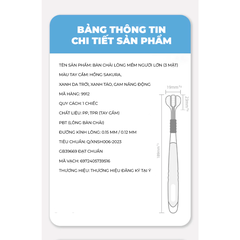 Bàn chải đánh răng 3 mặt - Cam
