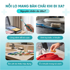 Bàn chải đánh răng gấp gọn - Trắng