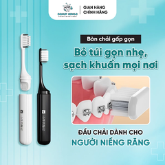Bàn chải đánh răng gấp gọn - Đen