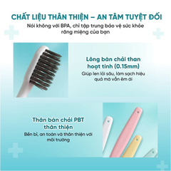 Bàn chải trơn chuôi có lỗ Màu hỗn hợp