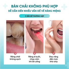 Bàn chải đánh răng đầu nhỏ(Màu ngẫu nhiên)