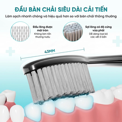 Hộp 9 bàn chải đánh răng lông cứng