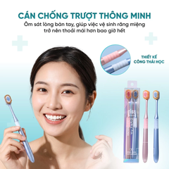 Bàn chải Tiss tay cầm mờ Màu hỗn hợp