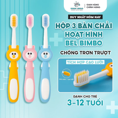 Hộp 3 bàn chải trẻ em(TMĐT)