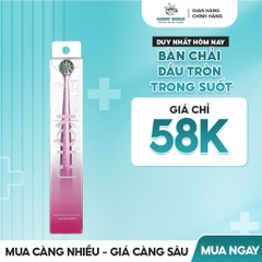 Bàn Chải Đánh Răng Lông Xoắn Siêu Mềm Daily Smile PETG Trong Suốt, Đầu Bàn Chải Siêu Mỏng 0.3cm, Bảo Vệ Răng Nhạy Cảm