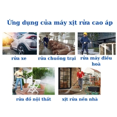 Máy rửa xe KOBE 2600W tự ngắt khi nhả cò, cam kết lõi đồng 100%, ĐỘNG CƠ SIÊU KHỎE - SIÊU BỀN