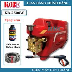 Máy rửa xe KOBE 2600W tự ngắt khi nhả cò, cam kết lõi đồng 100%, ĐỘNG CƠ SIÊU KHỎE - SIÊU BỀN