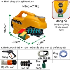 Máy xịt rửa xe cao áp Osaka RS1 - Màu cam - 2400W - Motor cảm ứng từ lõi đồng - Hàng chính hãng