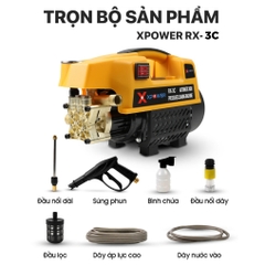 Máy xịt rửa xe cao áp Xpower 2400w chính hãng sử dụng mô tơ từ - tặng dây xịt dài 15m