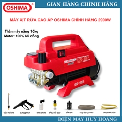 Máy rửa xe cao cấp Oshima Nhật Bản 2900w mô tơ cảm ứng từ lõi đồng nặng 10kg