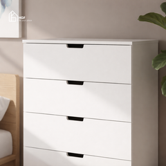 Tủ lưu trữ đa năng DAMIEN HGF 4 - 6 tầng, Gỗ MDF, 50/80x40x140cm, TLT091