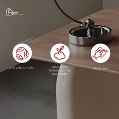 Bàn làm việc MYRNA HGF 3 hộc kéo, gỗ MDF phủ sơn 2K, 140x60x75cm, BLV014