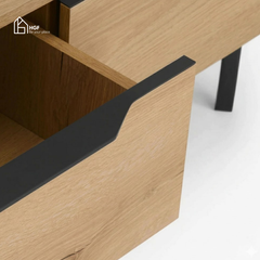 Bàn trà phòng khách RIA HGF 2 ngăn kéo, gỗ MDF, 100x50x45cm, BT014