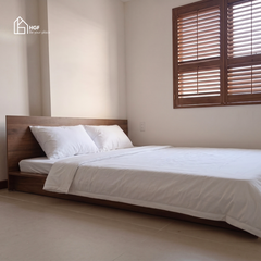 Giường ngủ DOMIC HGF, gỗ MDF, 1m2/1m4/1m6/1m8, GN012