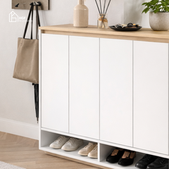 Tủ giày đa năng ZIKA HGF 3 - 4 cánh, gỗ MDF, 90/120x35x90cm, TG006