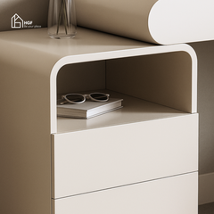 Bàn trang điểm OLIVE HGF 4 hộc kéo, gỗ MDF phủ sơn 2K, 120x40x75cm, BTD017