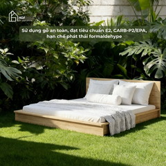 Giường ngủ DOMIC HGF, gỗ MDF, 1m2/1m4/1m6/1m8, GN012