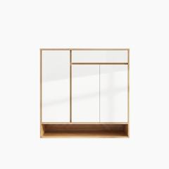 Tủ giày ZIKA HGF 3 cánh 1 hộc kéo, gỗ MDF, 100x35x100cm, TG024