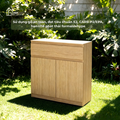 Tủ giày IMA HGF 2 cánh 1 hộc kéo, gỗ MDF, 80x40x100cm, TG004