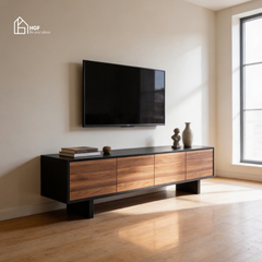 Tủ tivi WISABA HGF 3-4 ngăn kéo, gỗ MDF, 160/180/200x40x50cm, TTV022
