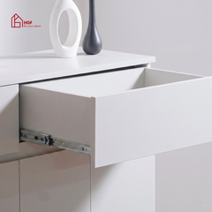 Tủ giày ALIEE HGF 4 cánh 2 hộc kéo, gỗ MDF, 120x35x120cm, TG001