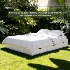 Giường ngủ DAMIEN HGF 3 hộc kéo, gỗ MDF, 1m2/1m4/1m6/1m8, GN005