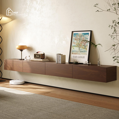Tủ tivi treo tường FLAMIA HGF, gỗ MDF, 180/200/220/240x40x25cm, TTV076