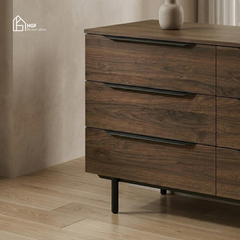 Tủ lưu trữ đa năng RIA HGF 6 hộc kéo, gỗ MDF, 140x45x82cm, TLT075